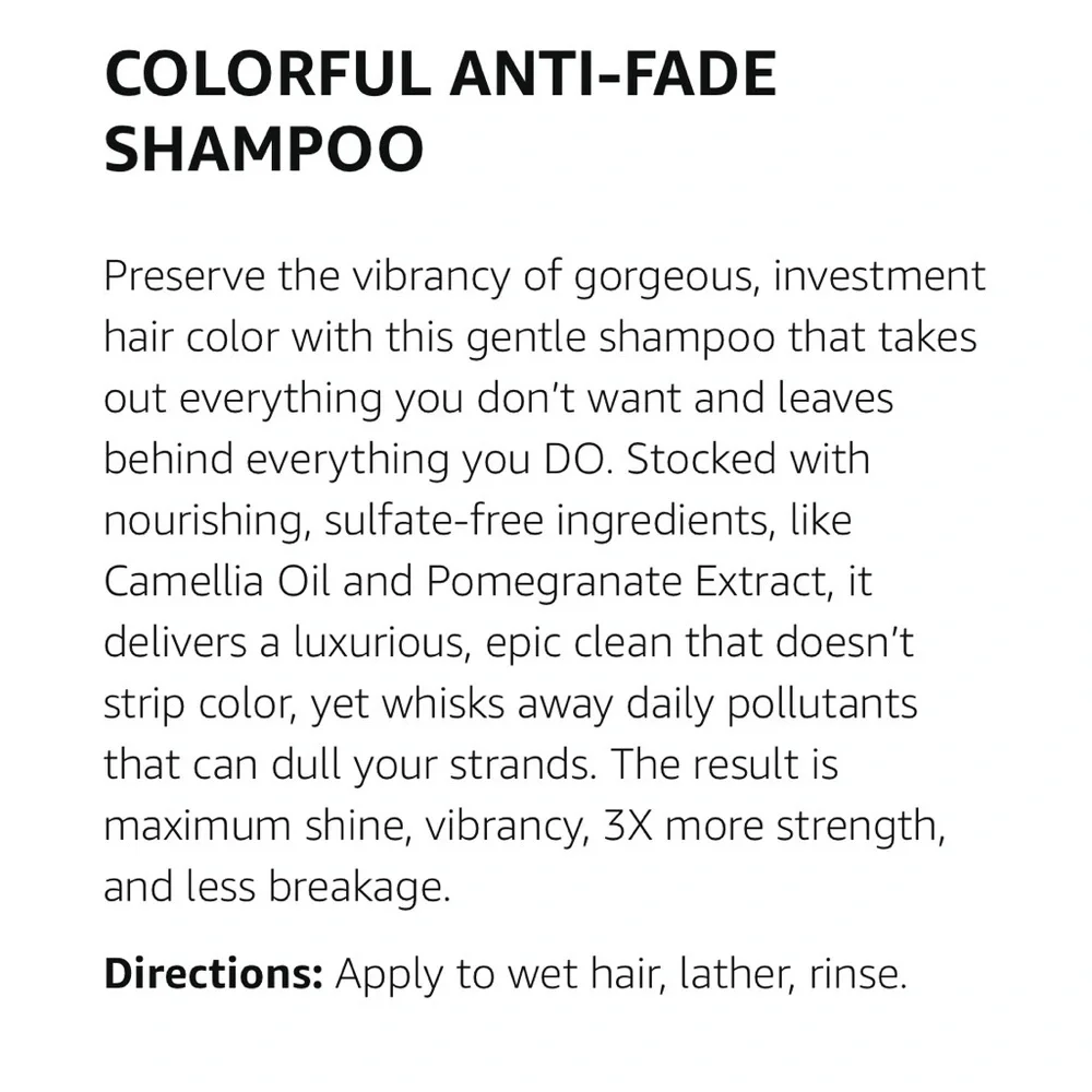 NWT Joico Colorful Anti-Fade Shampoo 1L